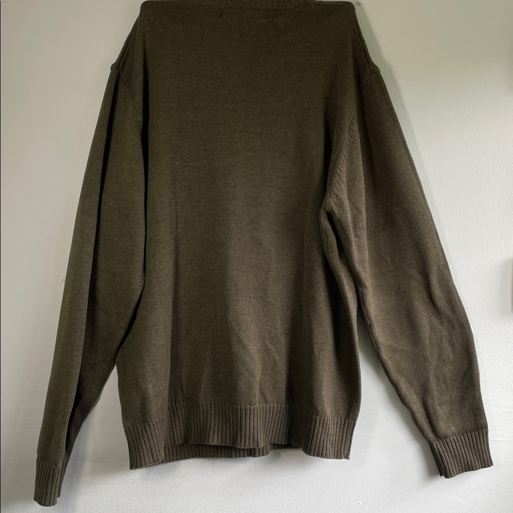Oscar De La Renta Green Cable‎ Knit Sweater - Picture 5 of 8